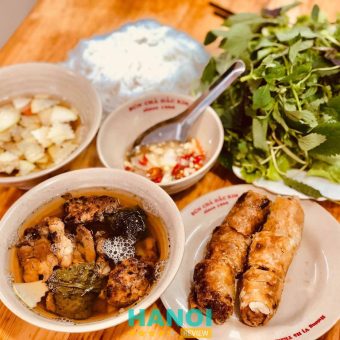 Bún chả Đắc Kim: Số 1 Hàng Mành, P. Hoàn Kiếm