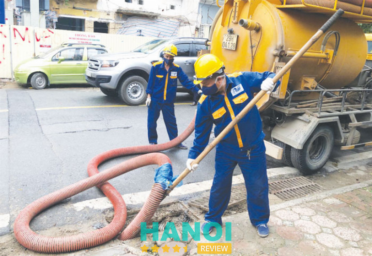 dịch vụ hút hầm cầu tại huyện Ứng Hòa của Công Ty Thoát Nước Đô Thị