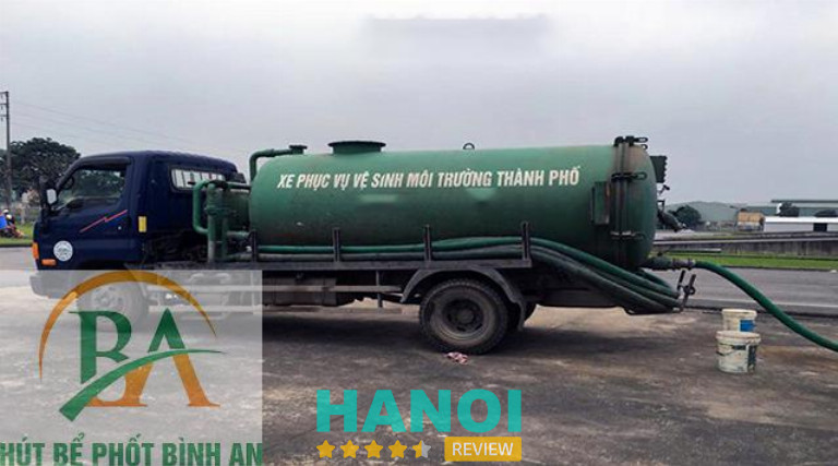 dịch vụ hút hầm cầu tại huyện Thạch Thất của công ty Bình An