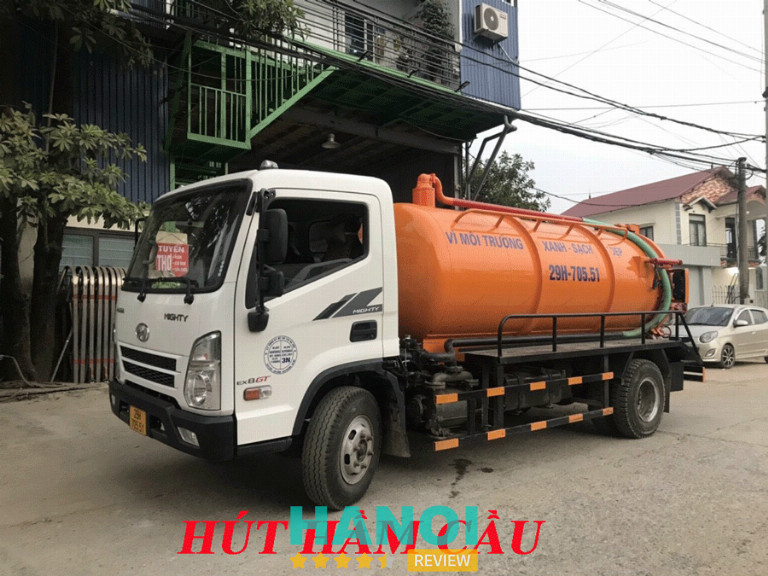 Dịch vụ hút hầm cầu tại H. Thanh Oai của công ty Xanh Group