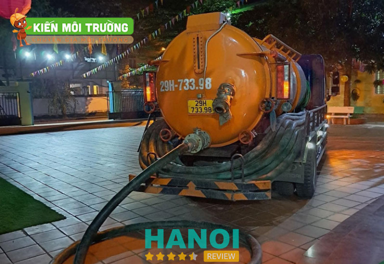Dịch vụ hút hầm cầu ở quận Ba Đình của Kiến Môi Trường