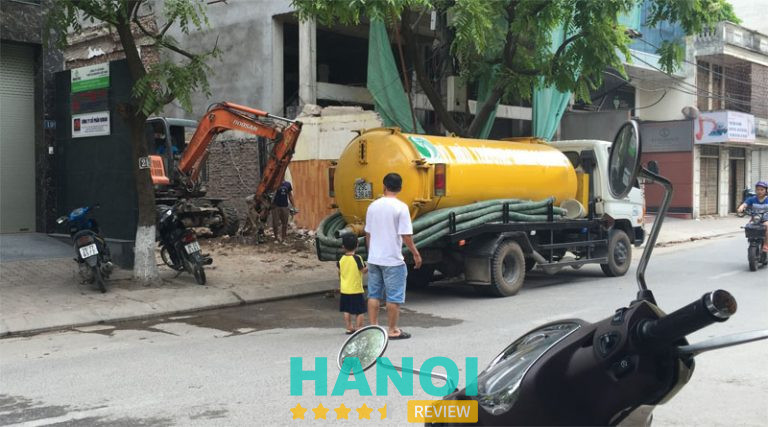 dịch vụ hút hầm cầu tại Bắc Từ Liêm của công ty môi trường Anh Tuấn