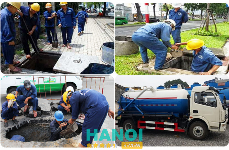 Dịch vụ hút hầm cầu tại Q. Nam Từ Liêm của công ty Phát triển Vệ sinh Môi Trường Việt Nam