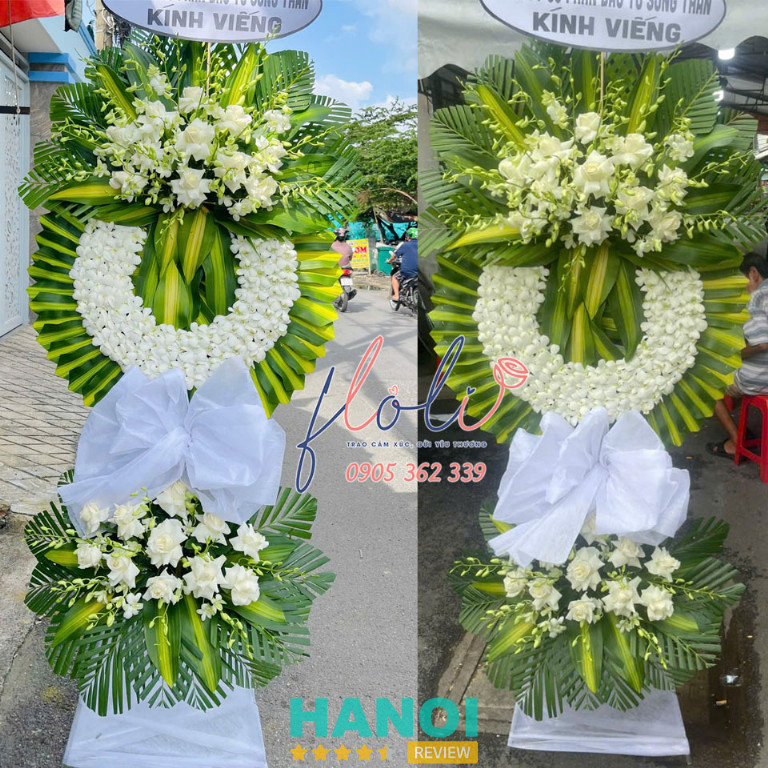 Hoa viếng chia buồn đám tang FLoLi ở Hà Nội