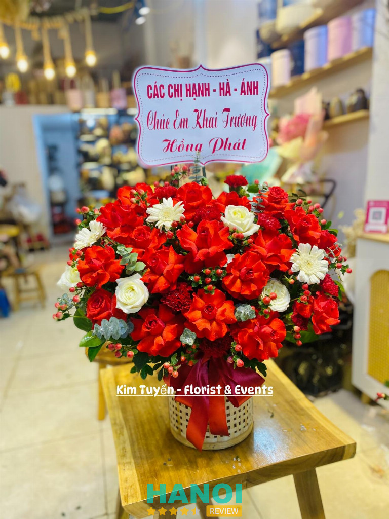 Giỏ hoa chúc mừng khai trương 