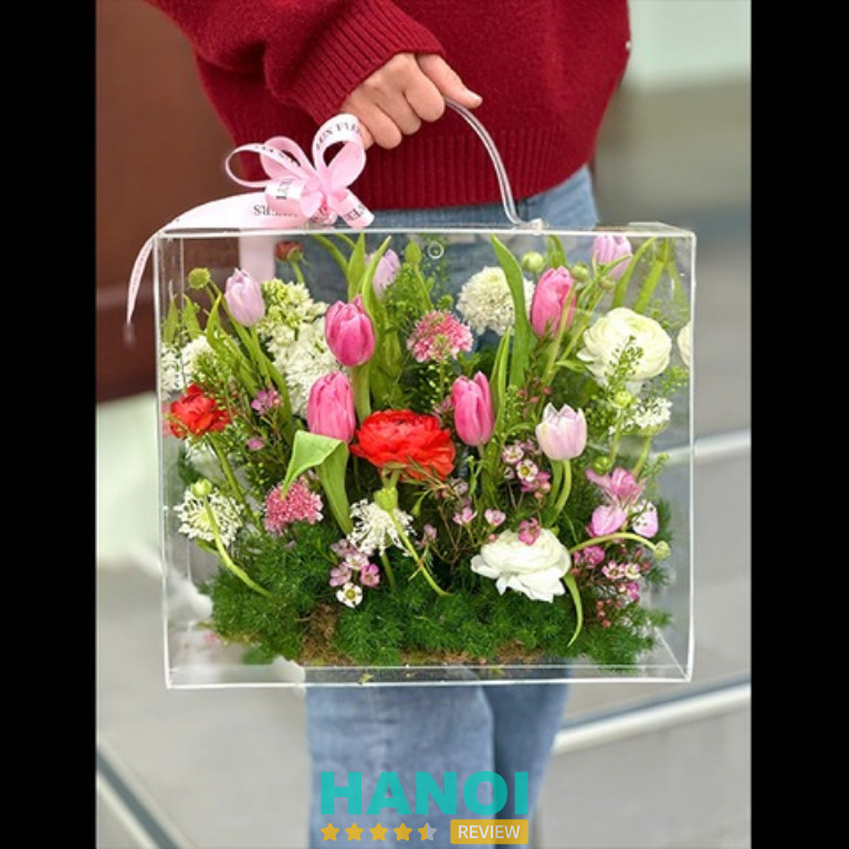 Lux Flowers decor hoa tulip sang trọng
