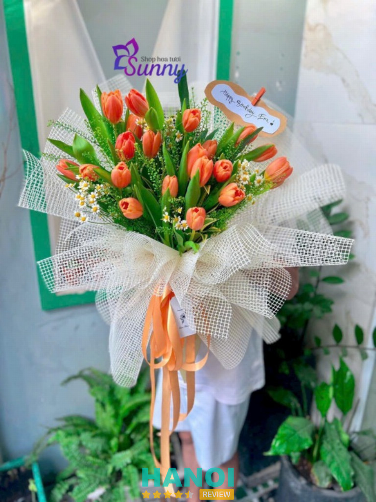 Hoa Tươi Sunny phối hoa tulip theo yêu cầu