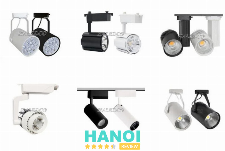 HALEDCO phân phối đa dạng các mẫu đèn rọi ray đầy đủ công suất kiểu dáng thiết kế