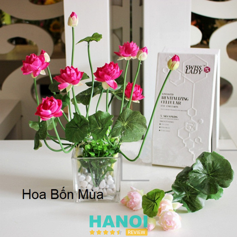 Chậu hoa lụa cao cấp của Hoa Bốn Mùa 