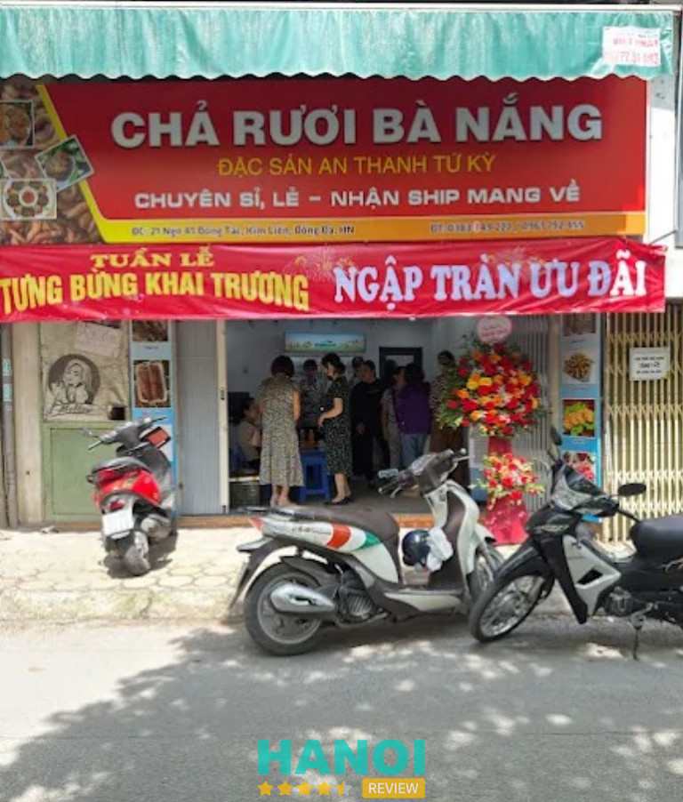 Quán chả rươi ở Hà Nội Bà Nắng