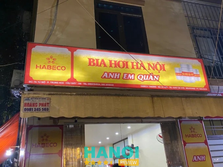 Anh Em Quán là quán nhậu ở hà nội 