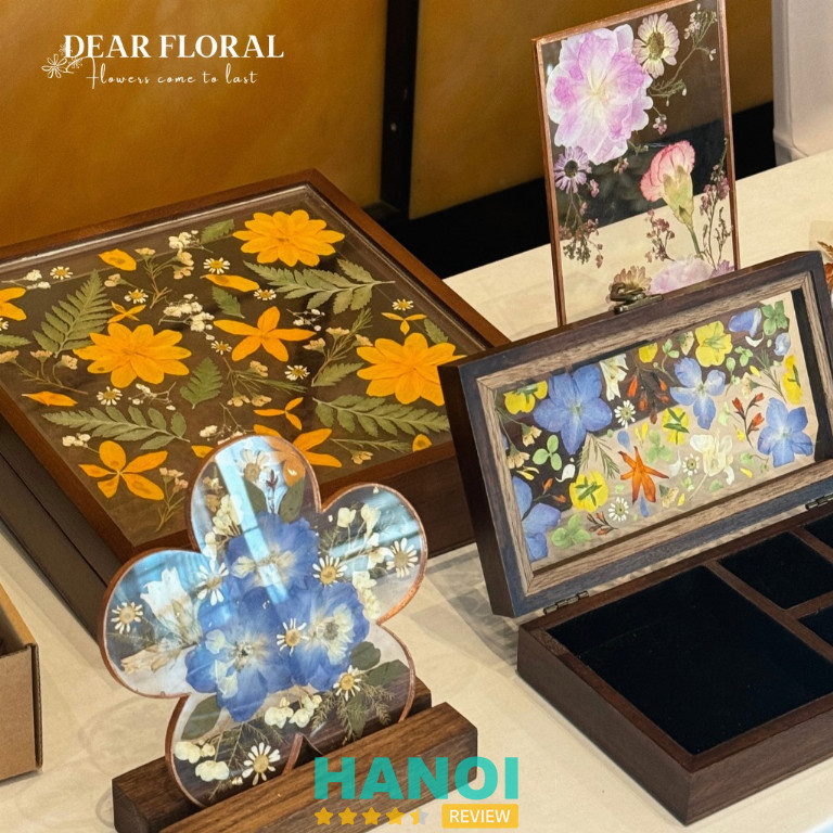 Dear Floral cung cấp các tác phẩm hoa tươi sấy khô 