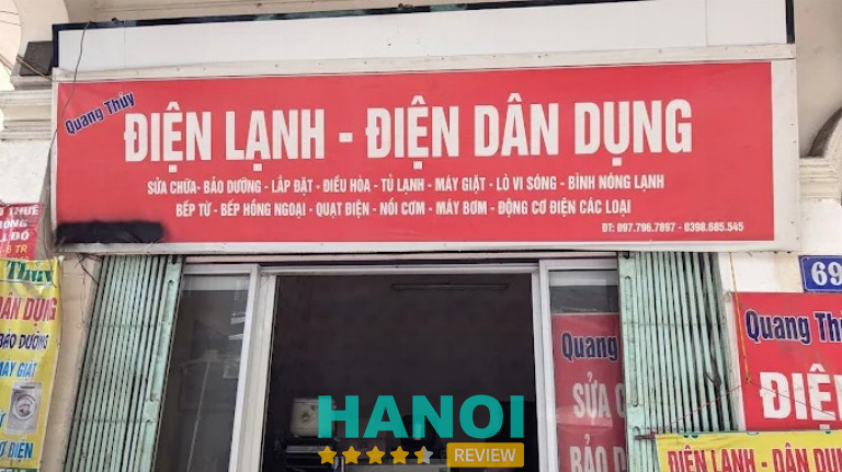 Điện lạnh Quang Thủy vệ sinh điều hòa ở quận đống đa