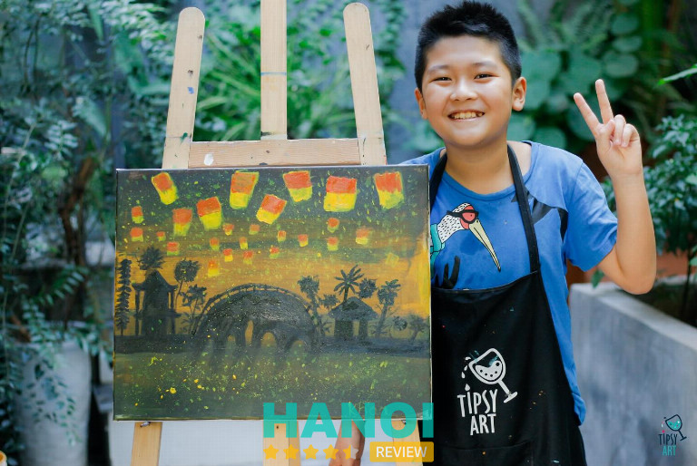 Workshop vẽ tranh tại Hà Nội của Tipsy Art 