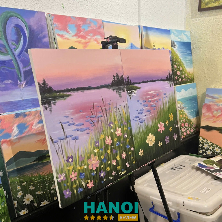 Tại Mira.try Workshop vẽ tranh ở Hà Nội