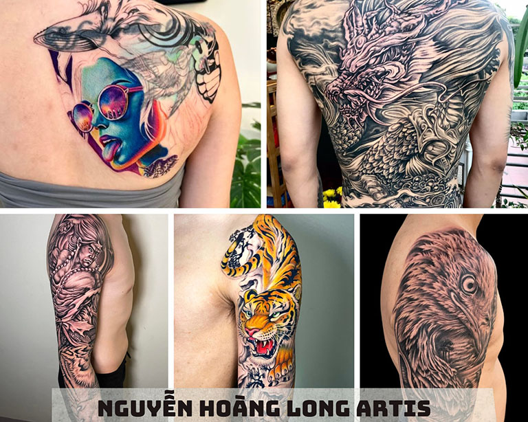 Xăm hình ở Hà Nội hoàng long artis