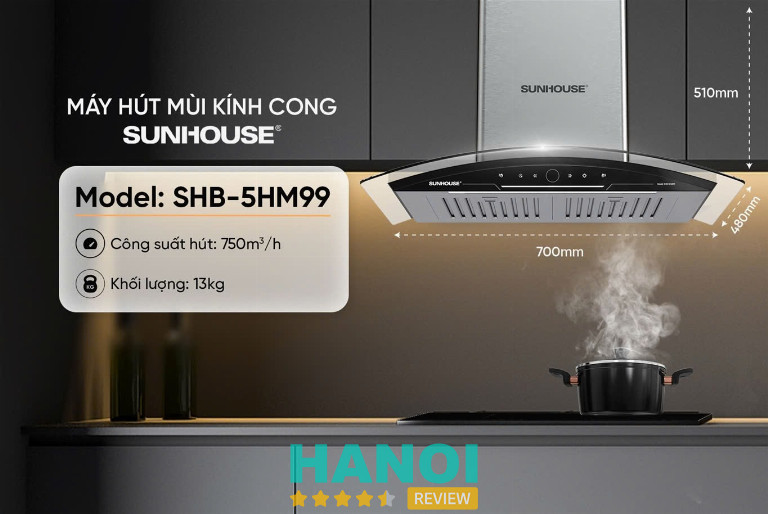 Máy hút mùi Sunhouse – Hoàng Mai