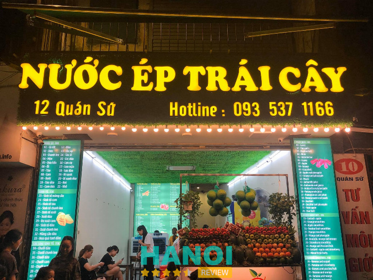Nước ép Phương Vũ – 12 Quán Sứ