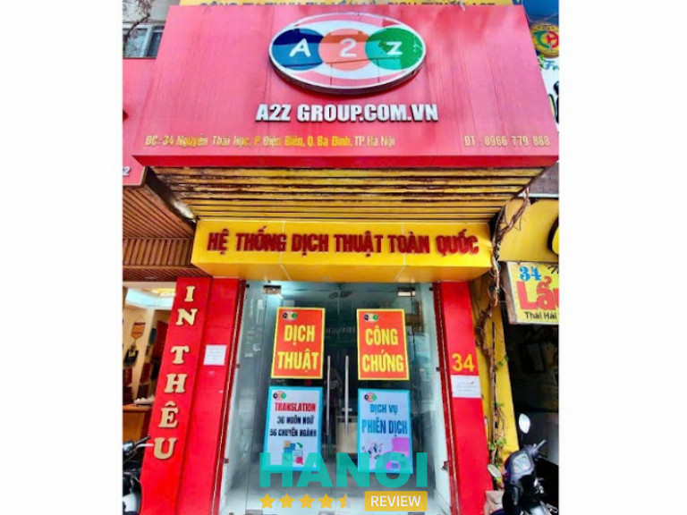 A2Z Dịch Thuật - 34 Nguyễn Thái Học