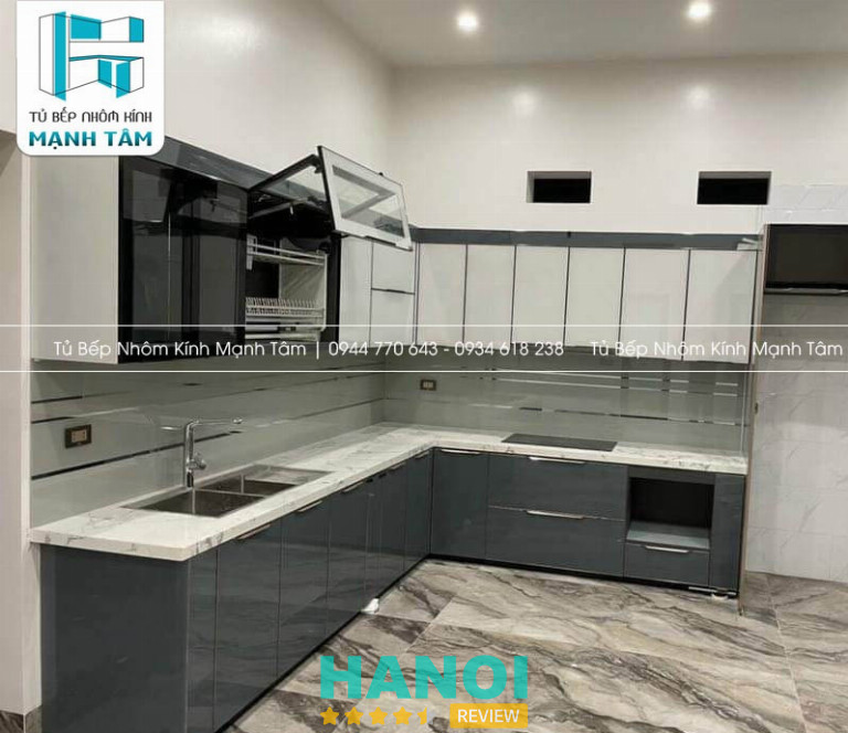 Tủ Bếp Nhôm Kính Mạnh Tâm - Hà Đông 