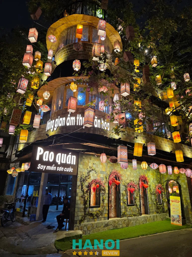 Bài viết đánh giá về nhà hàng ẩm thực Pao Quán: 1 Ngõ 62 Trần Thái Tông, phường Cầu Giấy