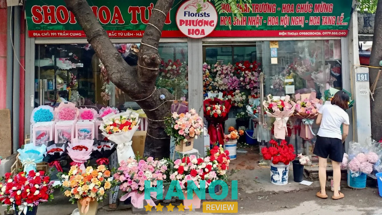 Bài viết đánh giá về Shop hoa Phương Hoa: 191 Trần Cung, phường Phú Diễn