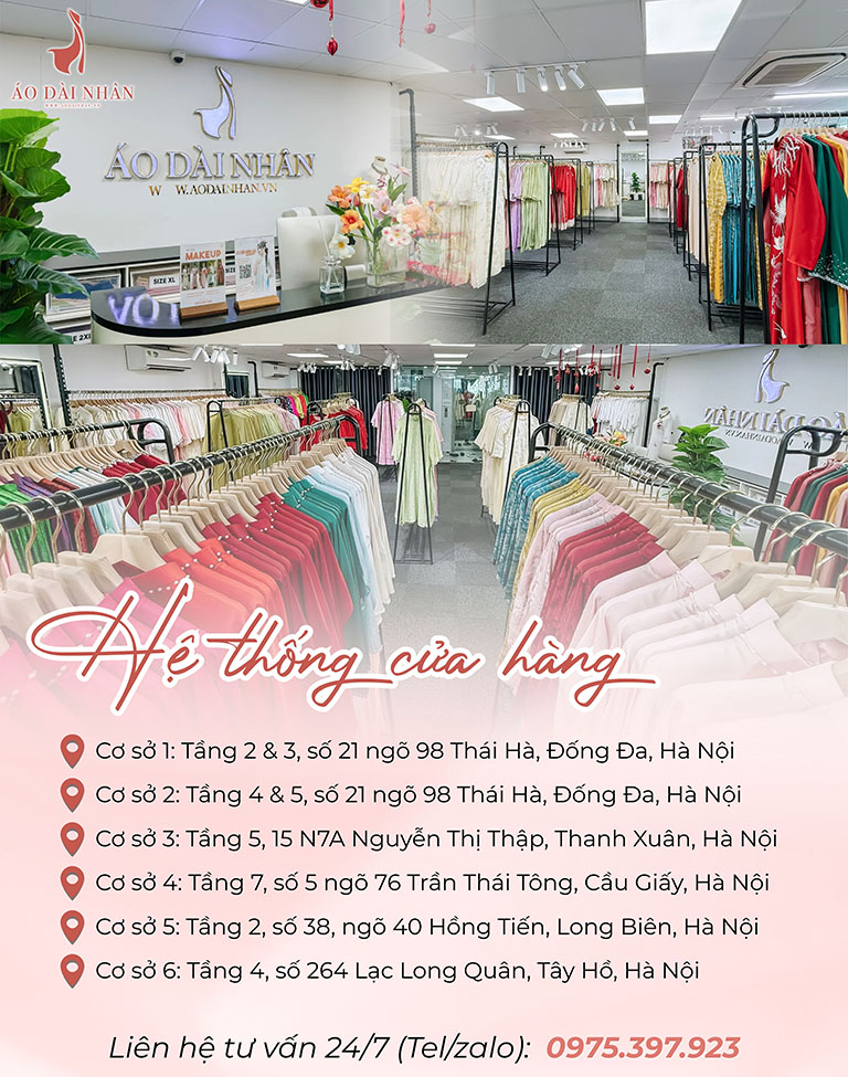 Áo Dài Nhân cho thuê áo dài cưới hỏi sự kiện ở Cầu Giấy