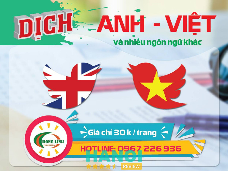 Dịch thuật Hồng Linh - 8C Ngách 29 Ngõ Triều Khúc