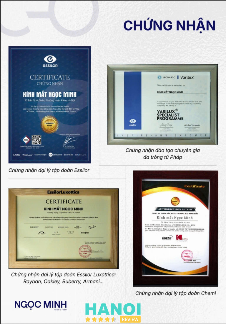 Kính Mắt Ngọc Minh - Since 1989 tại Hà Nội