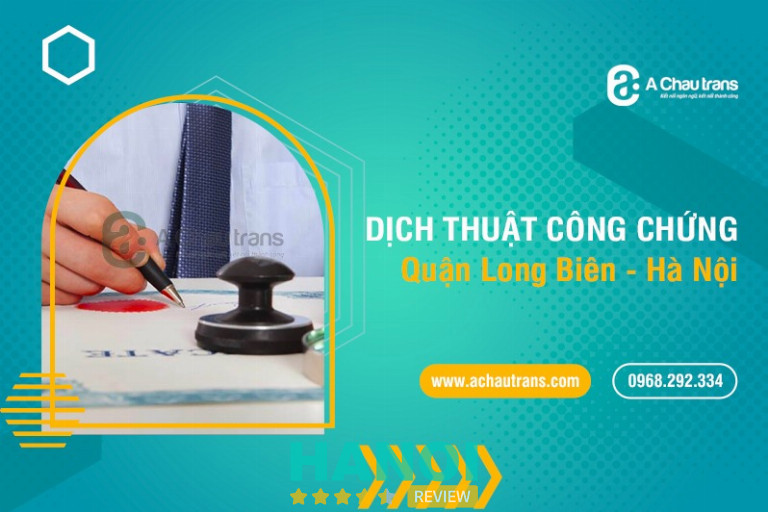 Công ty dịch thuật ở Long Biên