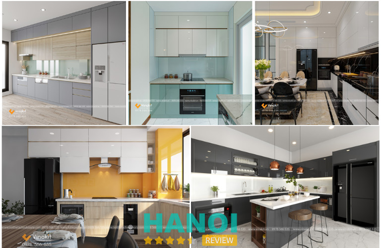 Mẫu tủ bếp nhựa Picomat đẹp và chất lượng của Vinakit