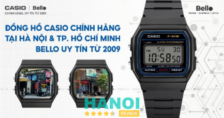 Đồng hồ Casio chính hãng tại Bello uy tín nhất