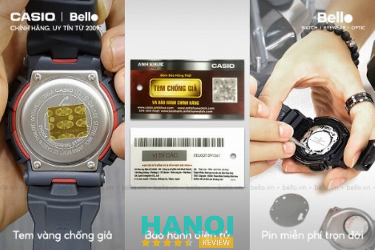 Đồng hồ Casio chính hãng tại Bello uy tín nhất