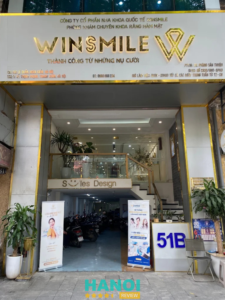 Bài viết đánh giá về Nha khoa Win Smile: 53 Lê Duẩn, P. Cửa Nam, hà nội