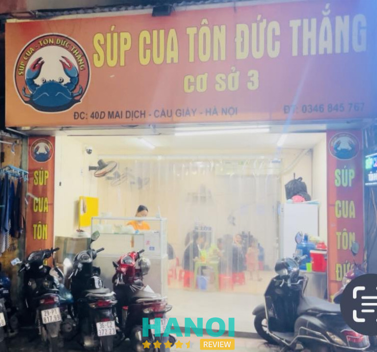 Súp Cua Tôn Đức Thắng - Phú Diễn 