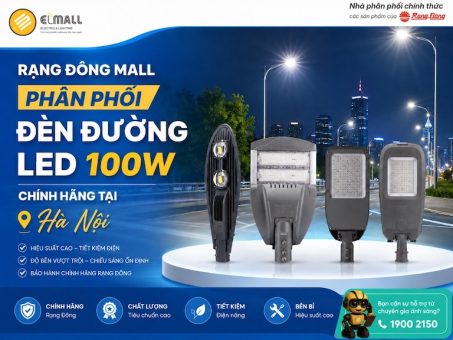 Rạng Đông Mall phân phối đèn đường LED 100W chính hãng