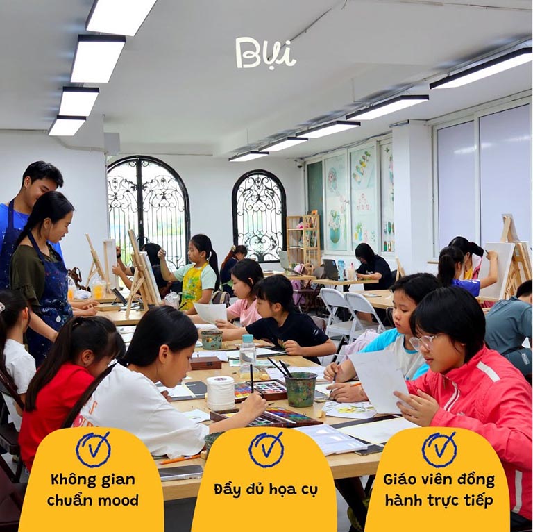 Trung tâm học vẽ mỹ thuật bụi