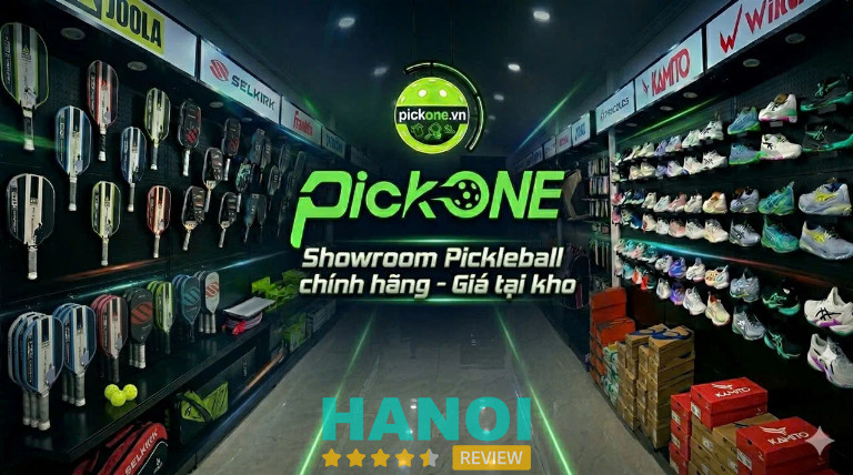 Showroom PickOne bán vợt pickleball