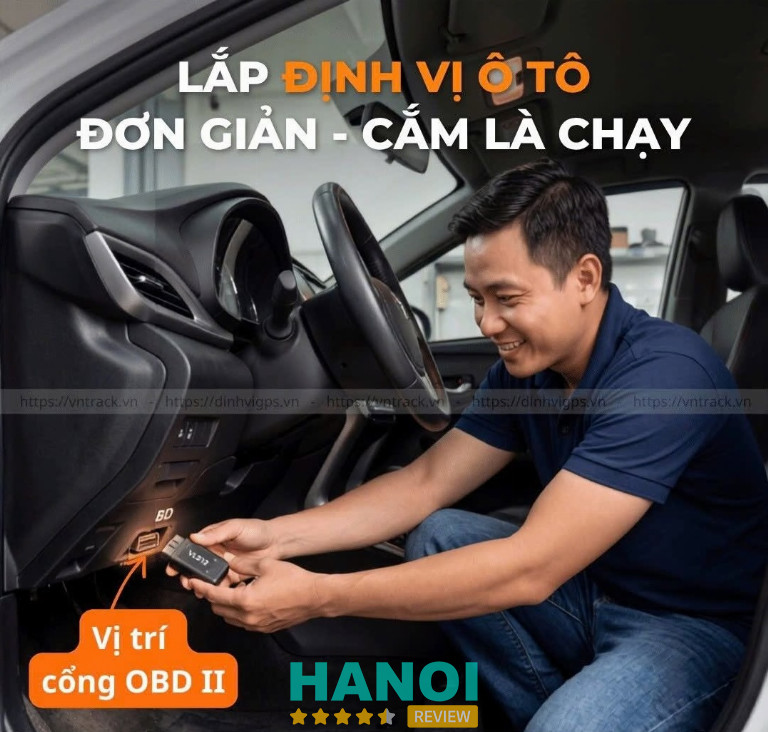VNTRACK lắp định vị GPS ô tô, xe máy