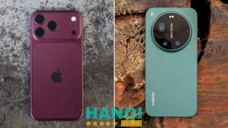 iPhone 18 Pro Max màu Đỏ Burgundy (trái) và Xiaomi 17 Ultra (phải). Ảnh: Expert Reviews, Amateur Photographer