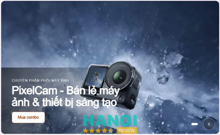 PixelCam cung cấp nhiều lựa chọn máy ảnh