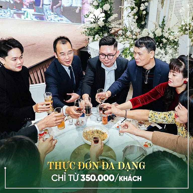 Thực đơn chỉ từ 350.000/khách