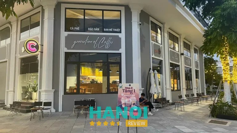 Gen.C Coffee Đông Anh có khu vực trong nhà và ngoài trời