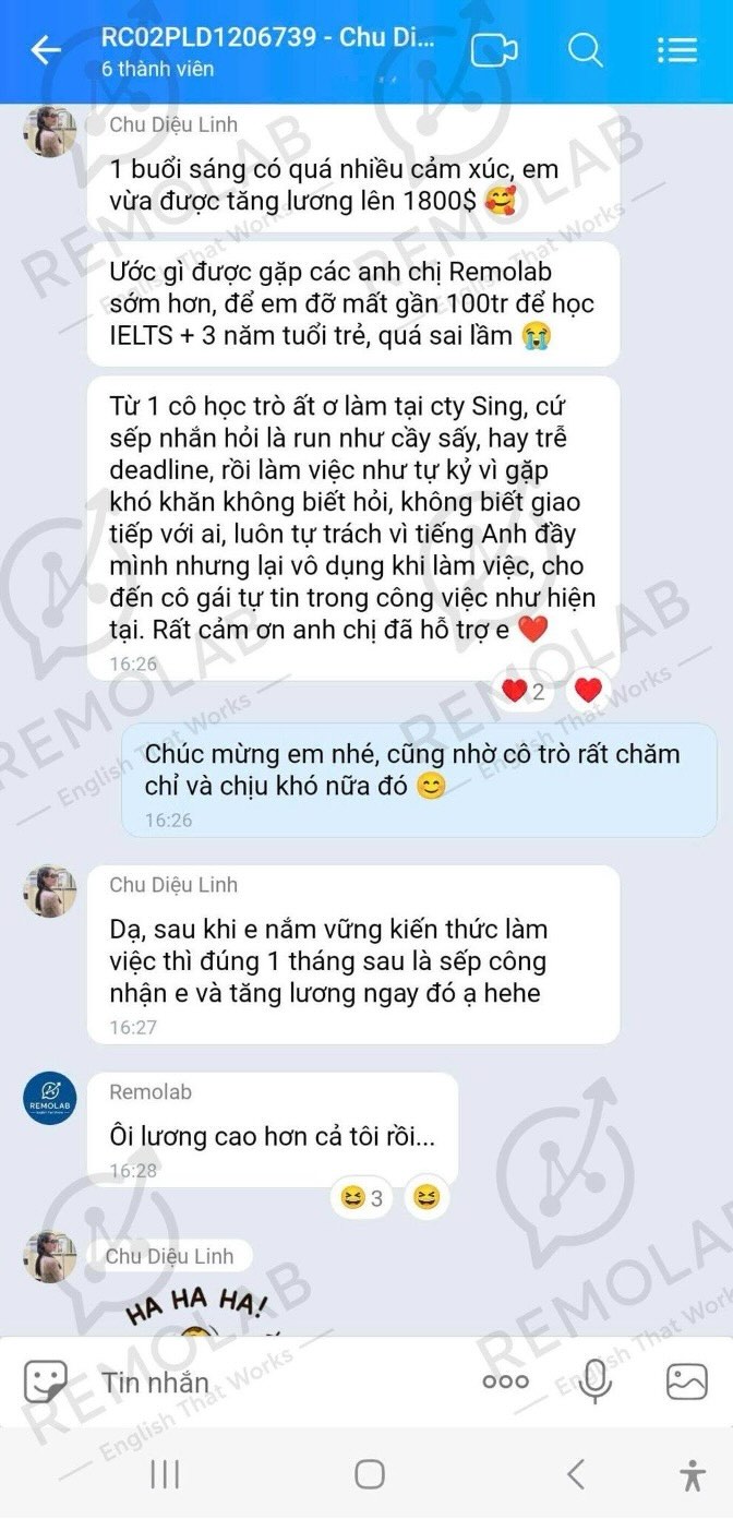 REMOLAB: Tiếng Anh Tác nghiệp dành cho người làm việc trong môi trường quốc tế