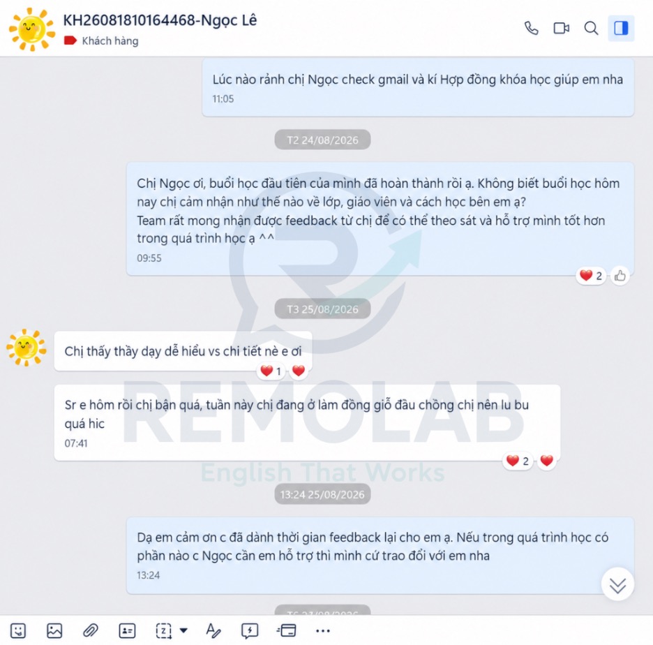 REMOLAB: Tiếng Anh Tác nghiệp dành cho người làm việc trong môi trường quốc tế