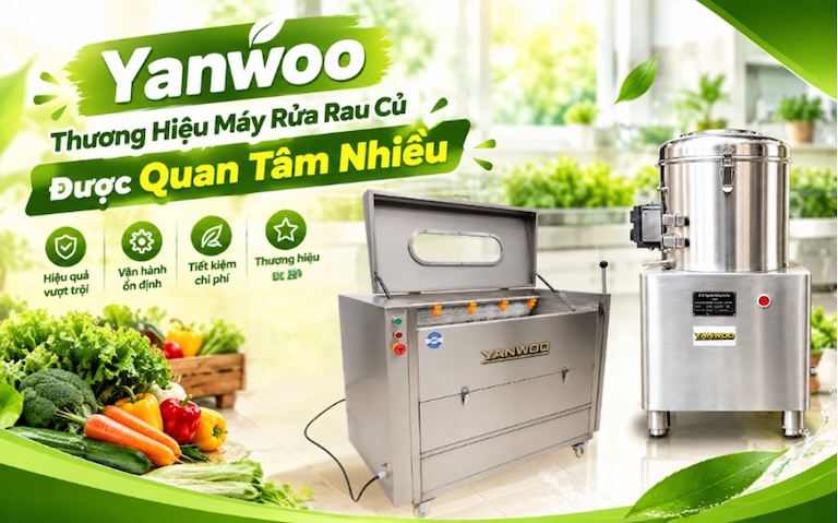 Yanwoo - Thương Hiệu Máy Rửa Rau Củ