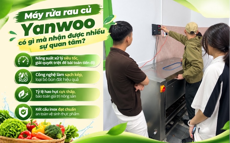 Yanwoo - Thương Hiệu Máy Rửa Rau Củ